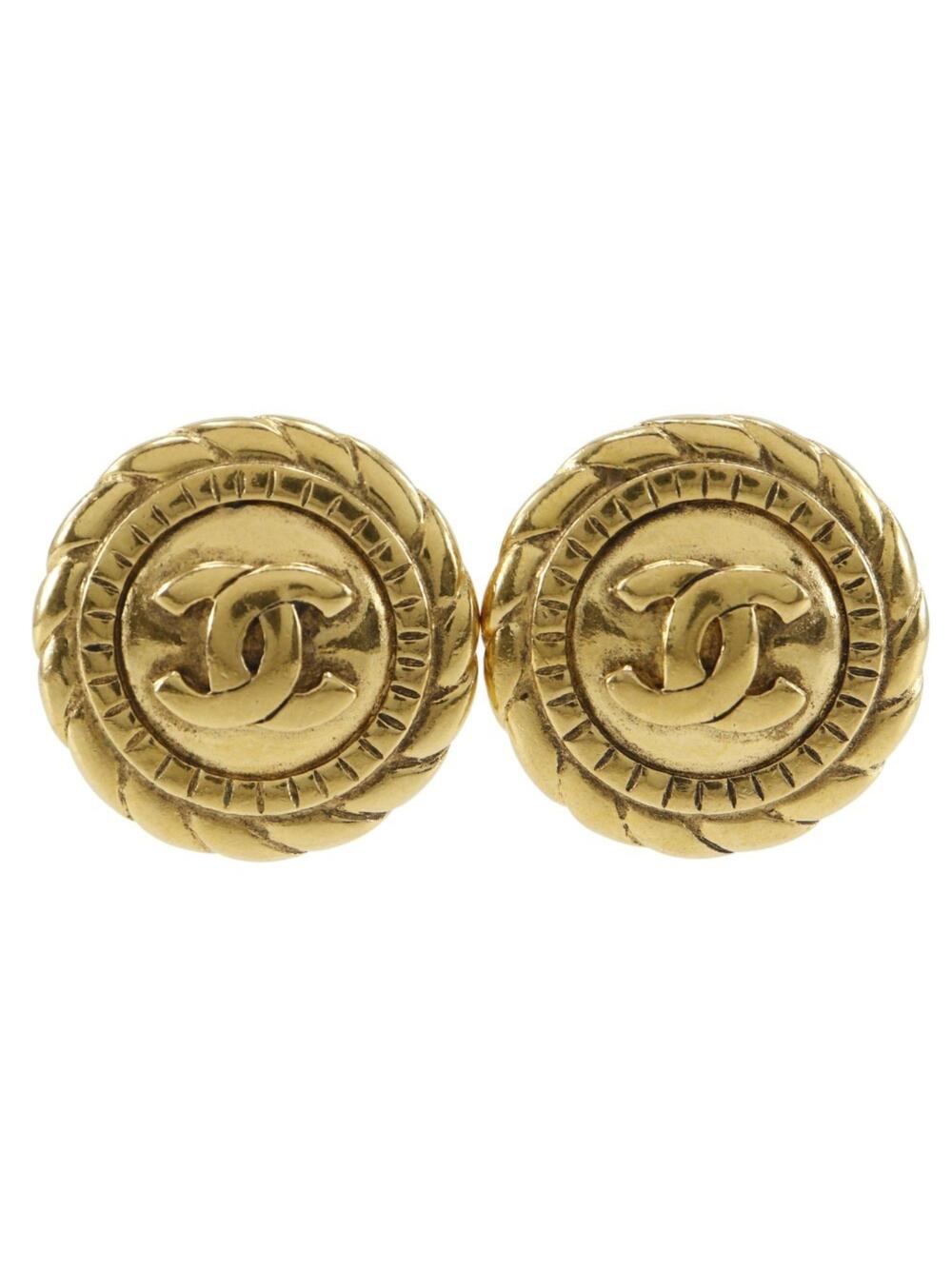 Chanel Cc Logo Clip-On Earrings Metal #228981C75B